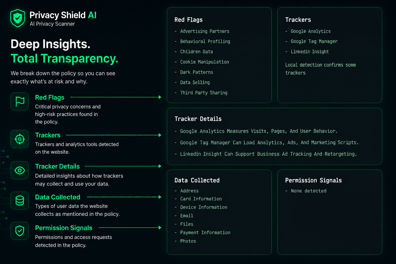 Privacy Shield AI UI mockup 4